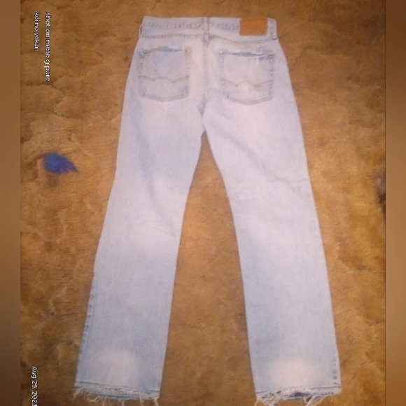 AE AirFlex+ Distressed Relaxed Straight Jean 28 - Picture 2 of 10